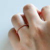 Rose Gold Twisted Roped Ring Stackable Ring Joylene