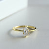 Gold Marquise Solitaire Ring