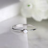 Dainty Sterling Silver Opal Ring